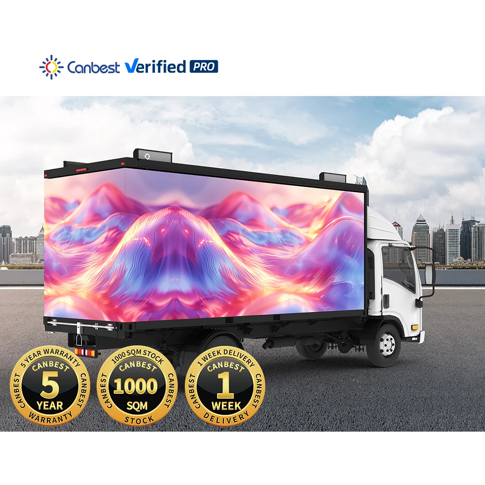 Led Display for a Vehicle Mobile Sign Outdoor Movable Advertising Screen Billboard Truck Pantalla Publicidad Movil Mount
