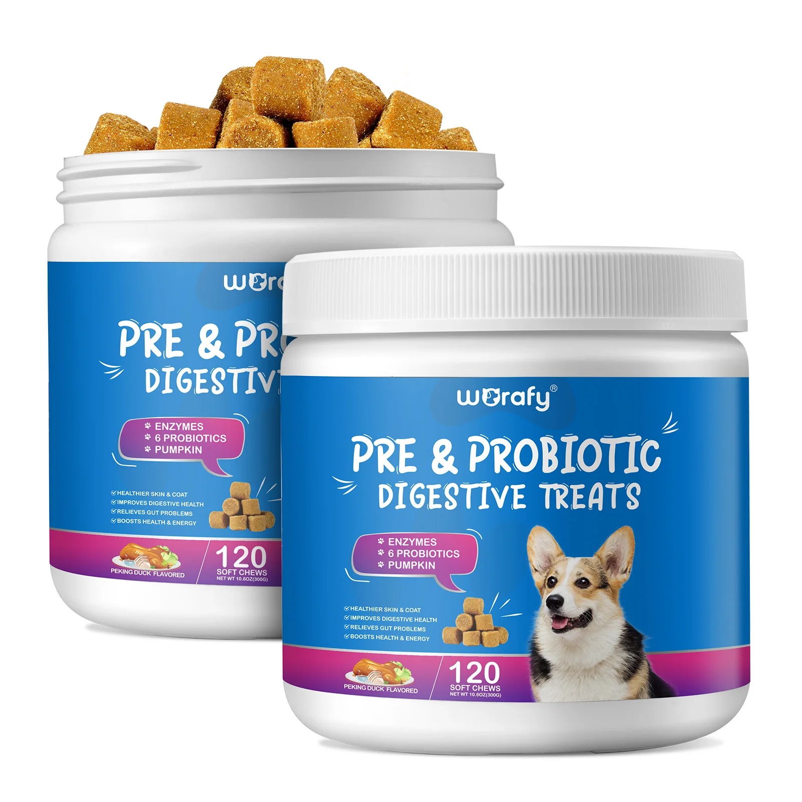 Private Label Pet Food Supplement Dog Treats Snacks Suppliers 120 Soft