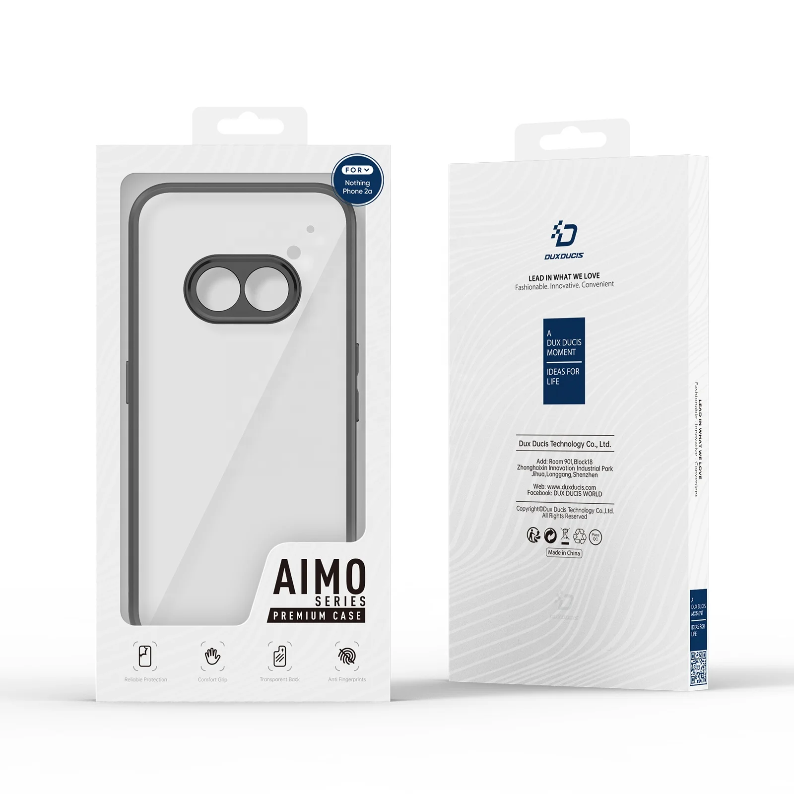 DUX DUCIS Aimo Series Back Cover for Nothing Phone 2A Shockproof Transparent Hard PC Back for Nothing Phone 2 Phone Case