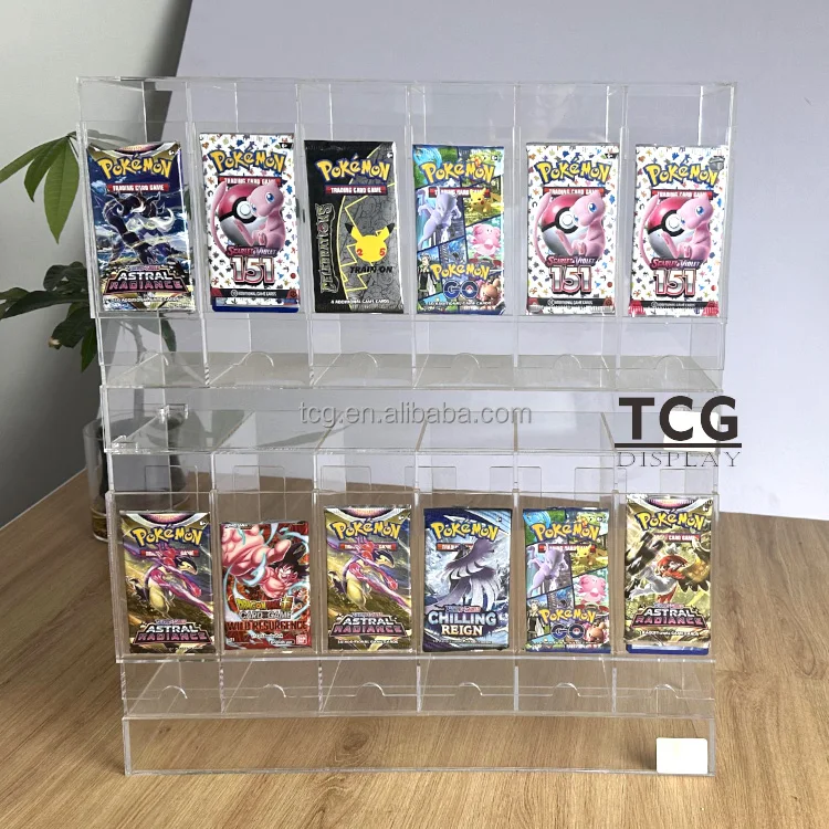 pokemon booster pack storage with card BOX loader case UV protection 10 pieces RIMINA 5 pieces [Co-developed collectors] semi-hard (regular/half BOX, Each) *Box(s) not included TCG Direct Factory Sale 6-Compartments