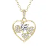 Zircon 5*5mm*1+1.2mm*38pcs  Gold Plated