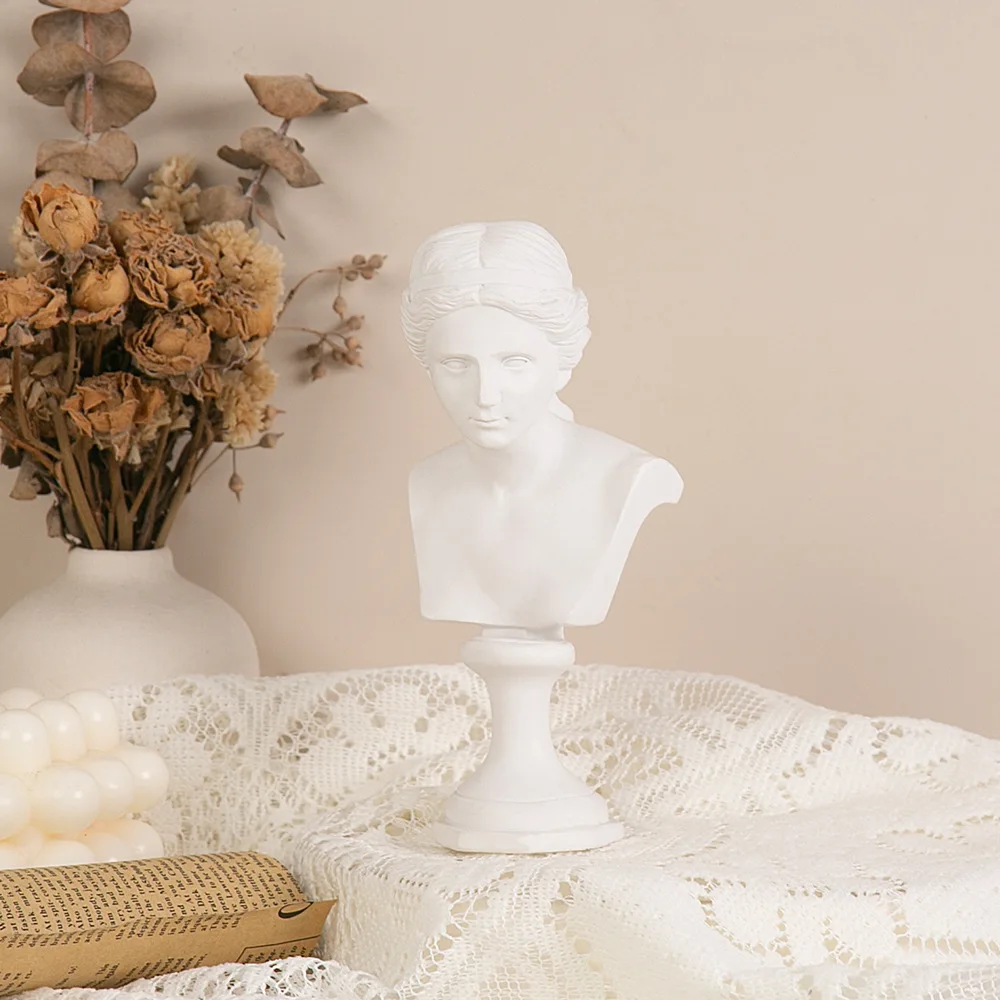 Venus Zeus Statue Decoration Plaster Portrait Sculpture Desktop Soft
