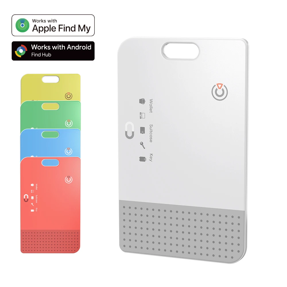 RSH Smart Card Tracker for Apple Find My / Google Find Hub Dual System Slim Wallet Tag MFi Compatible OEM ODM Factory Smart Tag