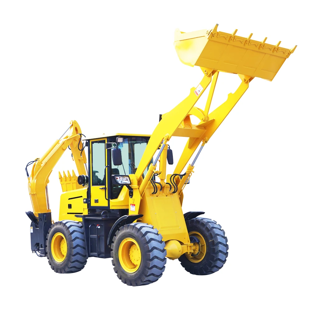 Cheap Chinese 4x4 Mini Backhoe Loader with Attachments & Price