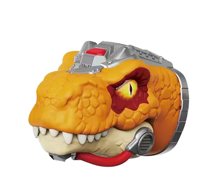 Электронный динозавр игрушка-марионетка с подсветкой и