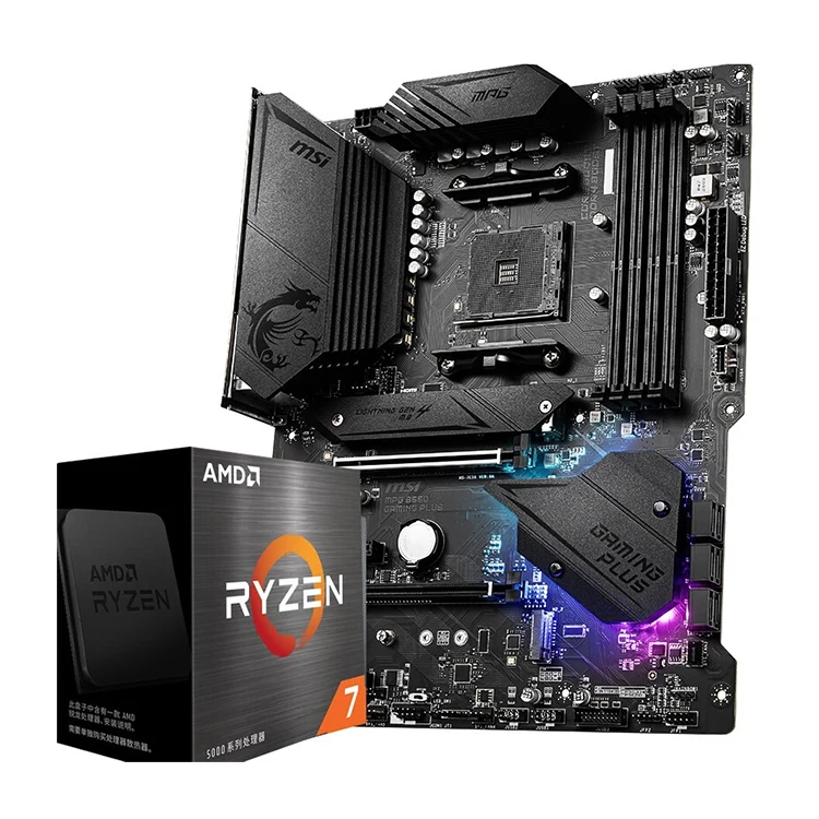 MSI MPG B550 Gaming Plus with AMD Ryzen 5600X & 5800X