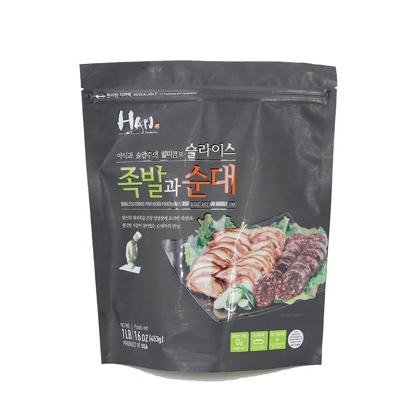 Hot sale eco friendly Food packaging custom bag stand up fast food pouch bags