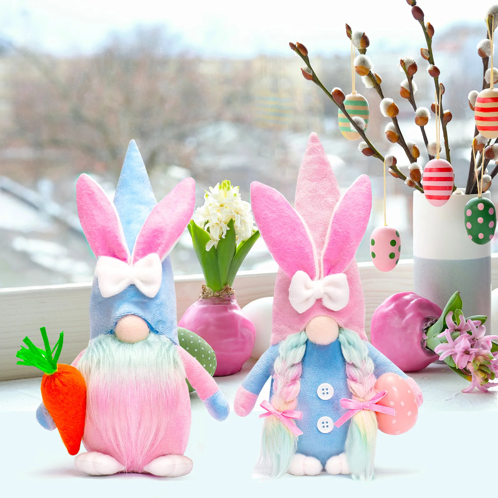 Linda Toy Wholesale 2024 New Easter Bunny Eggs Radish Spring Faceless ...