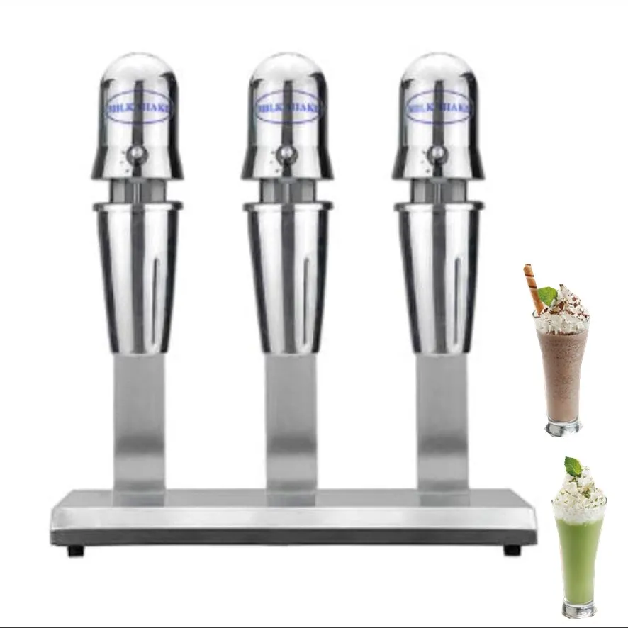 560W Commercial Stainless Steel Milk Shake Machine Double Head Drink Milk  Mixer