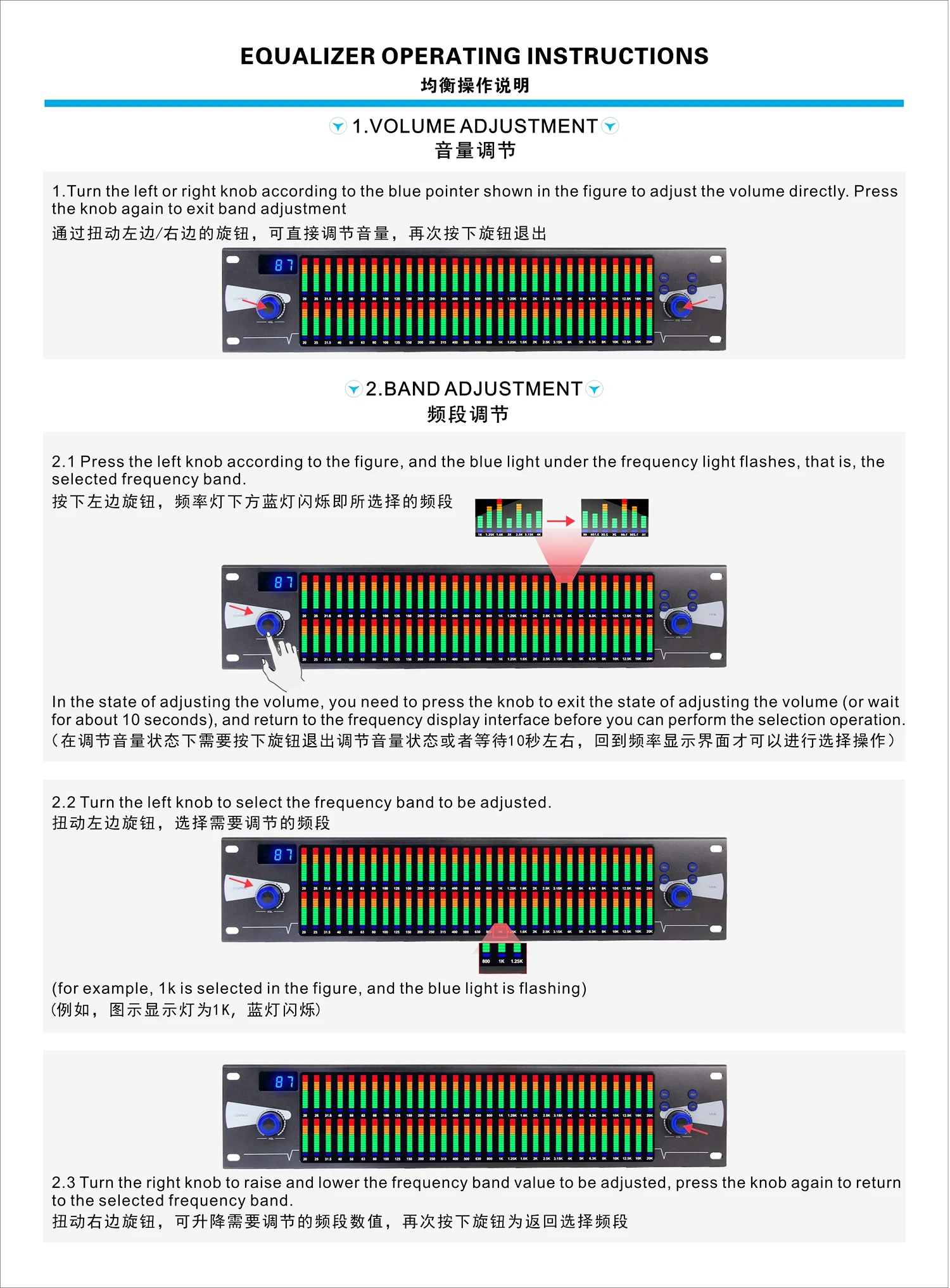 Dualchannel Professional Digital Crossover 31band System Sound