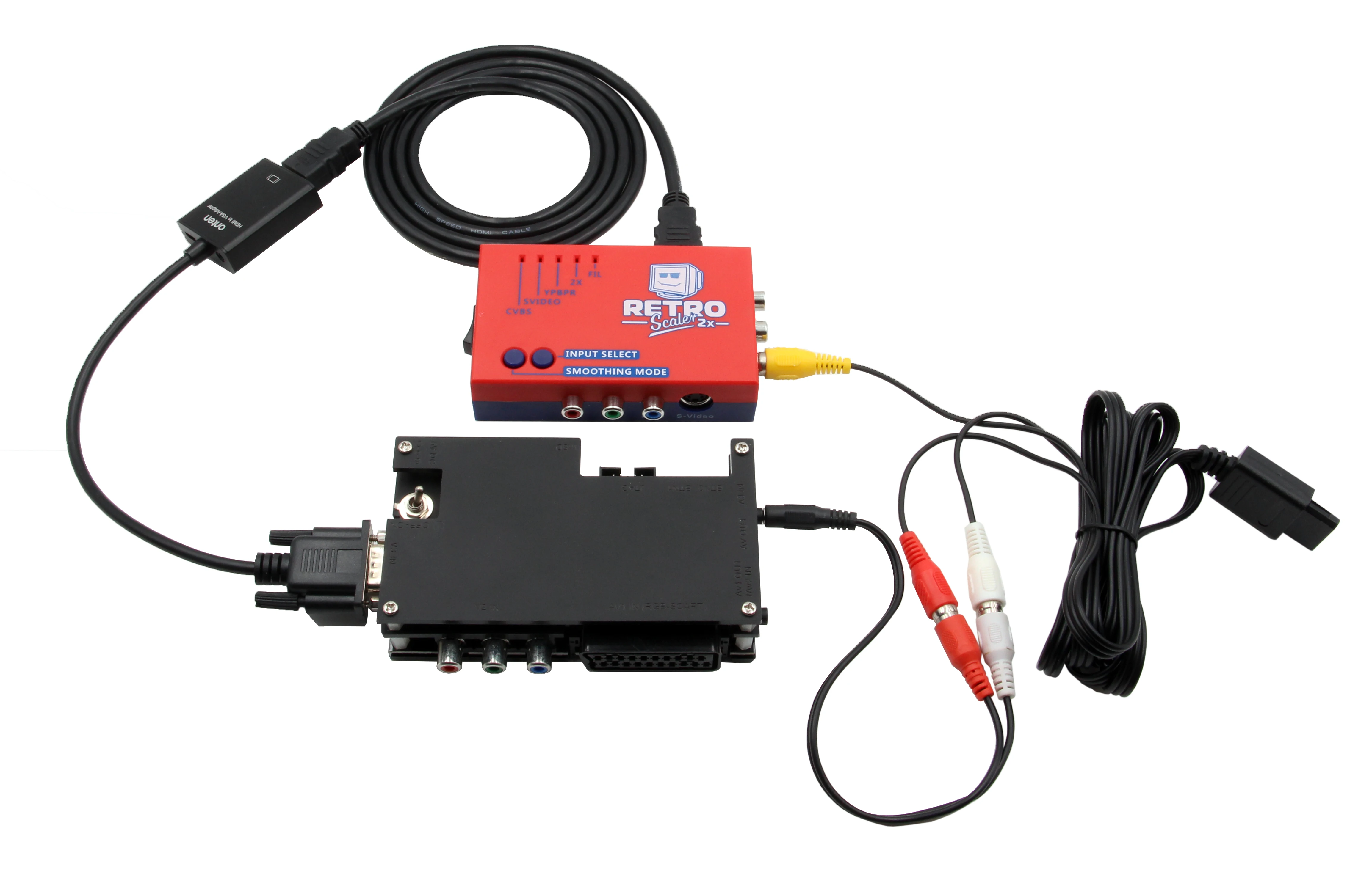 RetroScaler2x HDMIコンバーター レトロスケーラー Amazon.com: RetroScaler2x AV/SV/YPBPR to HDMI Converter