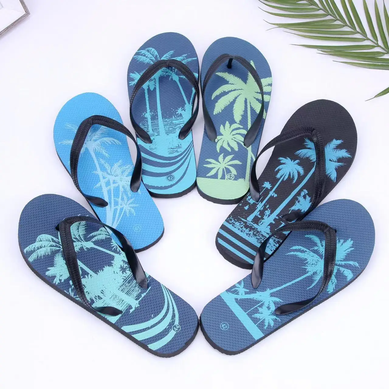 Men's Slippers Summer New Fashion Slides Shoes Beach Sandals Men's ...