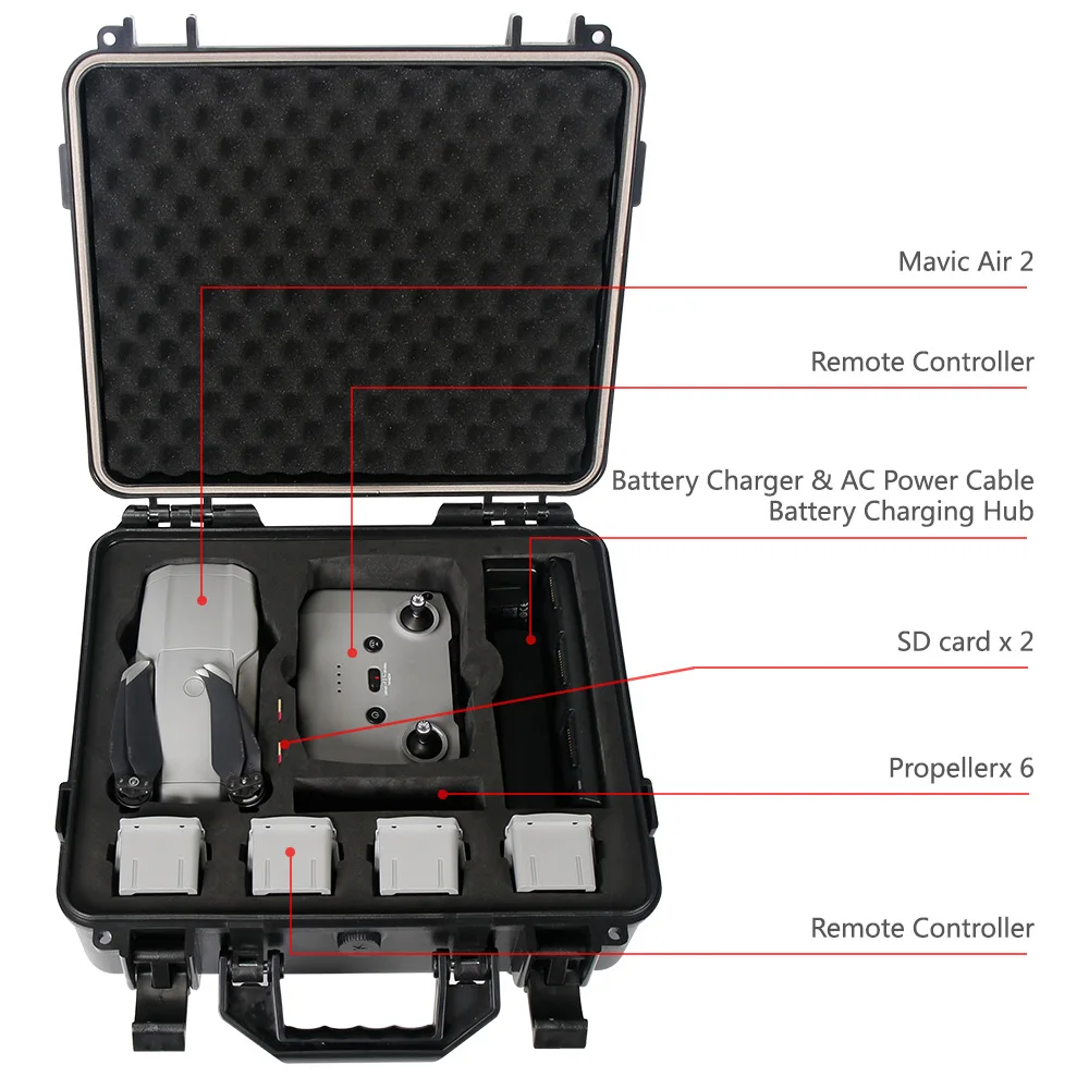 Wholesale SMATREE DH800MA2 CASE FOR DJI Mavic Air 2 Fly More Combo