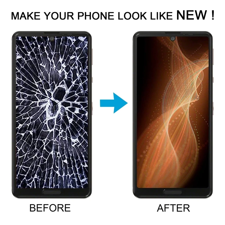 Sharp Aquos Sense 5G 用 LCD画面交換パーツ - 1年保証付き
