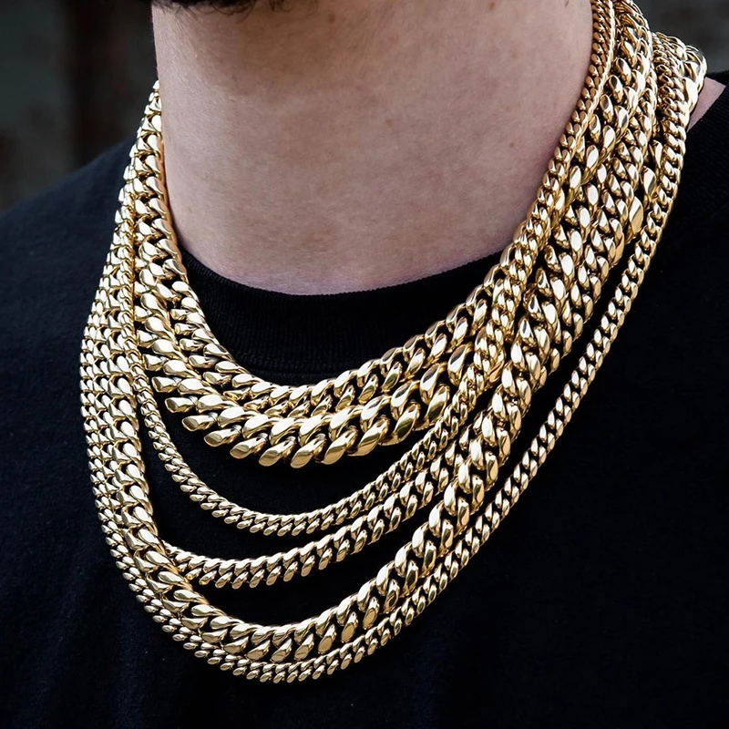 Cadena Cubana Hip Hop Hombre Collares Y Pulseras 60cm 20cm | Meses Sin Interés - Foto 4