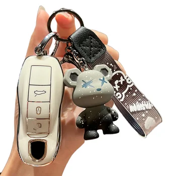 Cayenne Macan Panamera 718 Modified Keychain Automotive Accessories Luxury Sports Design Customized Logo