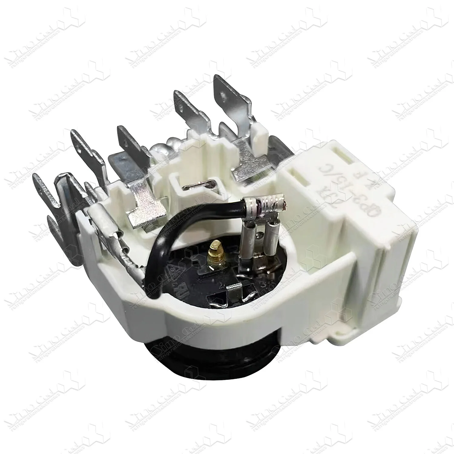 PTC - Relé de compresor de arranque para refrigerador, 15 ohmios, 3 pines y 1/2 HP, protector de sobrecarga para refrigerador, congelador, compresor deshumidificador