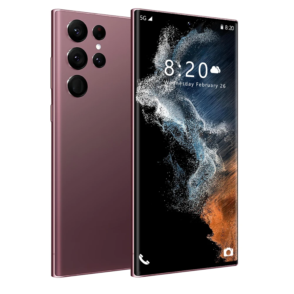2022 Sunsung S22 Smartphone Android 16gb+512gb 7.2 Inch Unlock Oled Screen Dual Sim Mobile Phones 5g