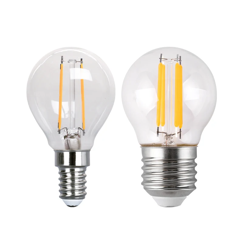 Decorative Lamp Vintage Edison G45 P45 E14 E27 220v 2w 4w 3000k 4000k E27 Led Filament Bulb With 6330