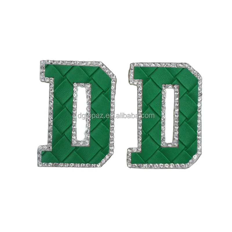 wholesale garment accessories rhinestone bear heat transfer patch leather iron on patches