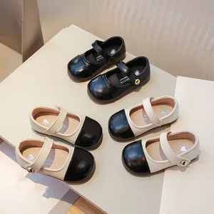 Spring and Autumn New Breathable Princess Color Matching Mary Jane Classic Style Black Thin Dancing Walking Shoes
