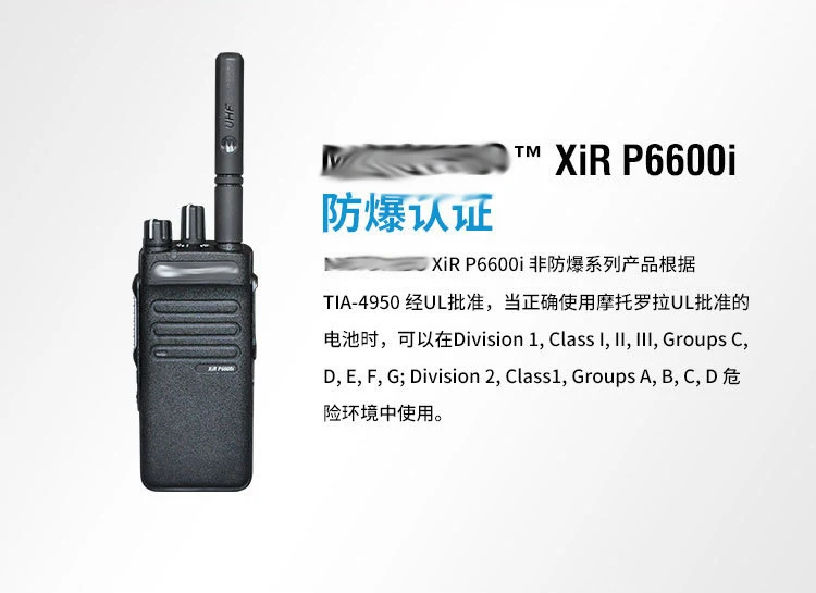 Motorola Digital Enhanced Privacy Walkie Talkie Ip Site Ip67 Xir P6600i