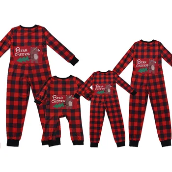 Christmas Pajamas Sleepwear Winter Couples And Kids Family Pajamas For Christmas Onesie Pajamas Set