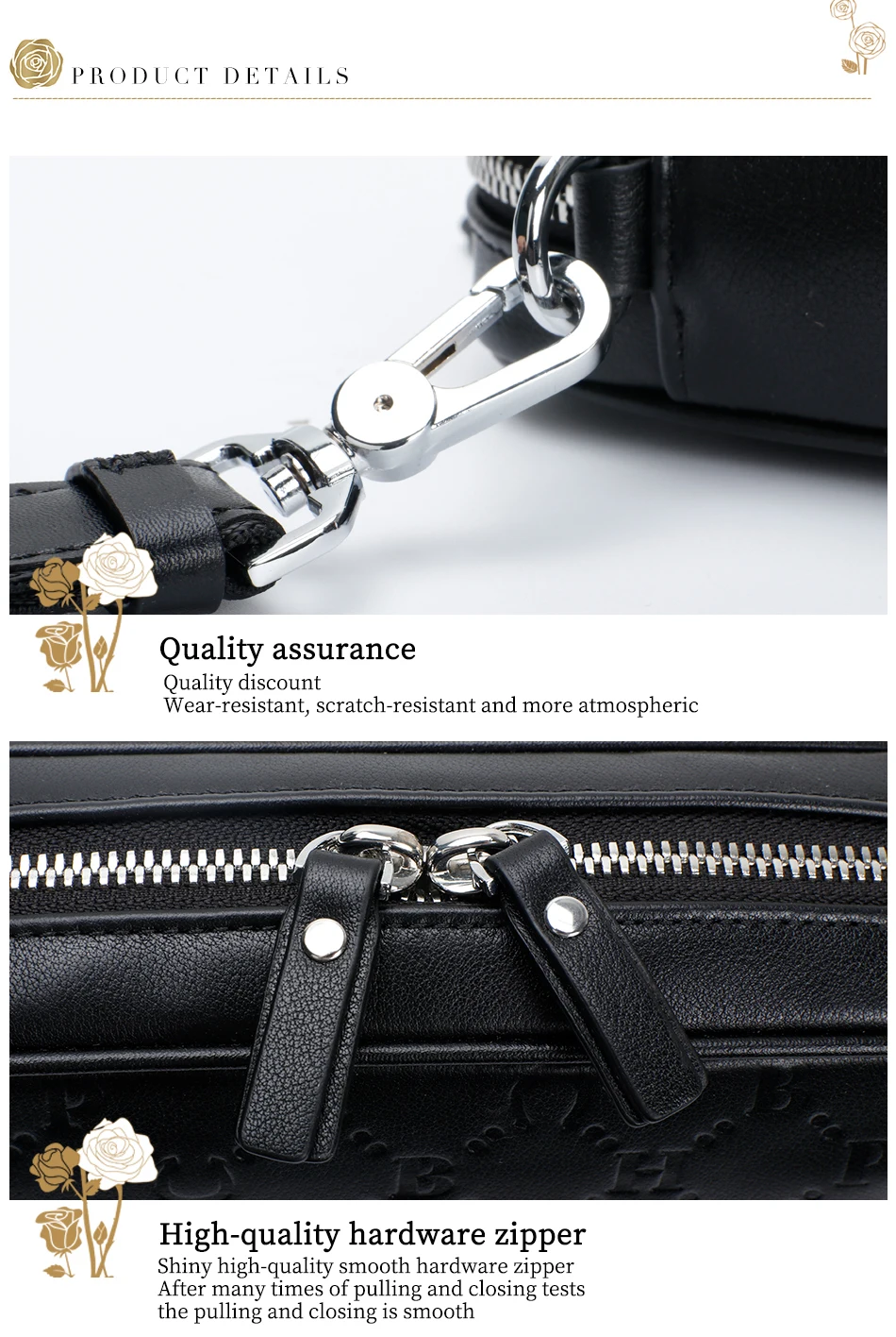 China Manufacturer Custom Luxury Quality Men Leather Messeneg Bag Purse ...
