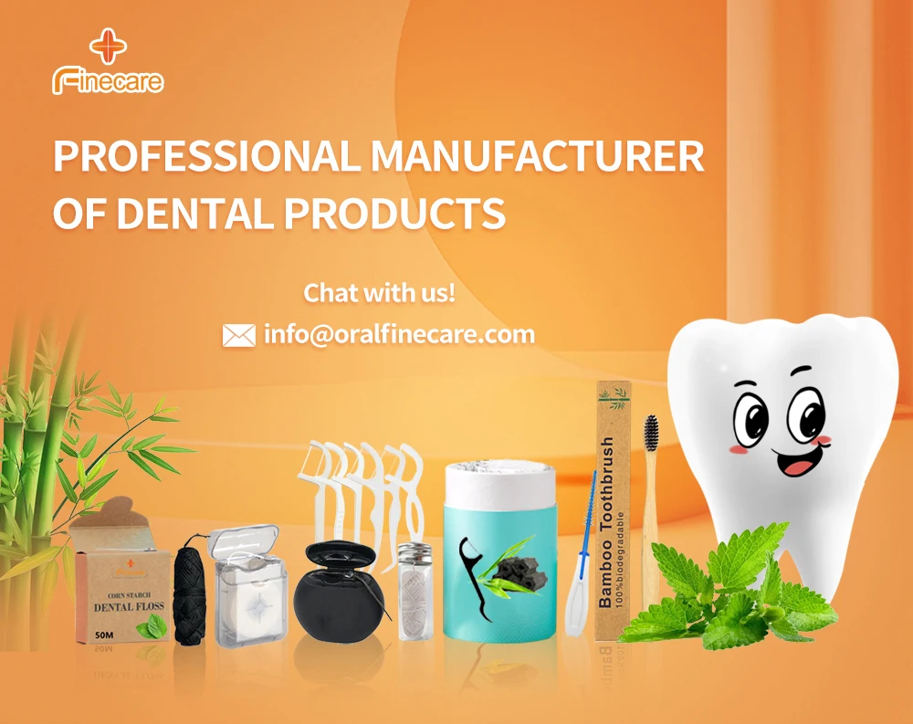 Wholesale Vegan Biodegradable Eco Friendly Teeth Bamboo Dental Flosser