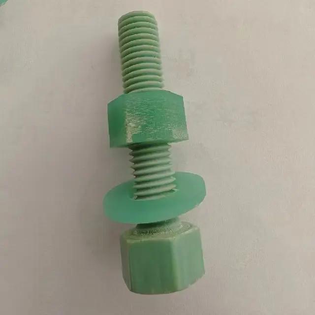 M6 M10 M12 M16 M20 M24 M32 M50 Good Corrosion Resistance epoxy FRP threaded rod FRP bolt and nut