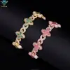 Green moissanite bracelet