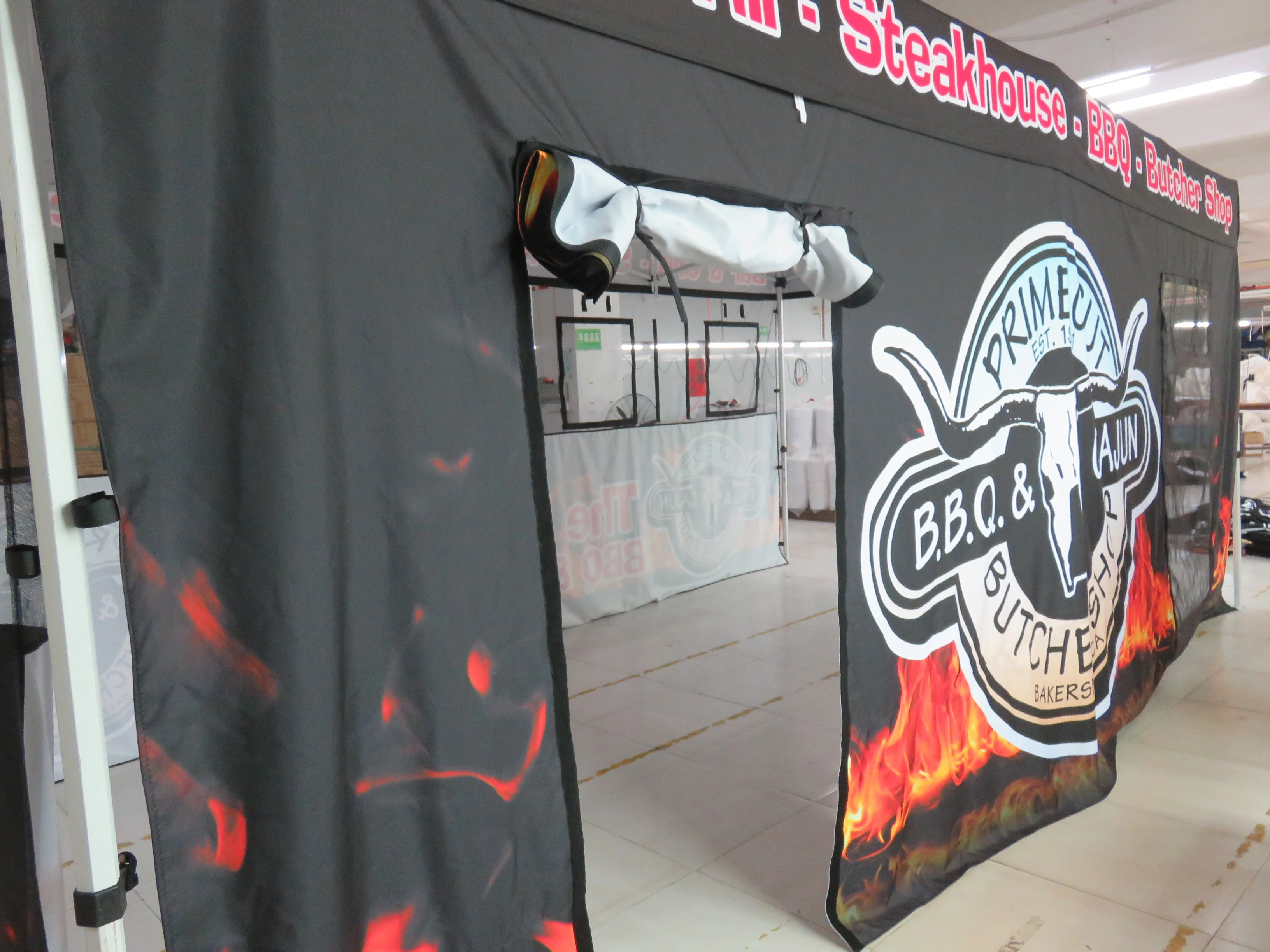 GLOBAL TENT Custom Outdoor Canopy Pop-up Festival Market Commercial Vendor RPET Food Stall Trade Show Tent 10'x10' (3mx3m)