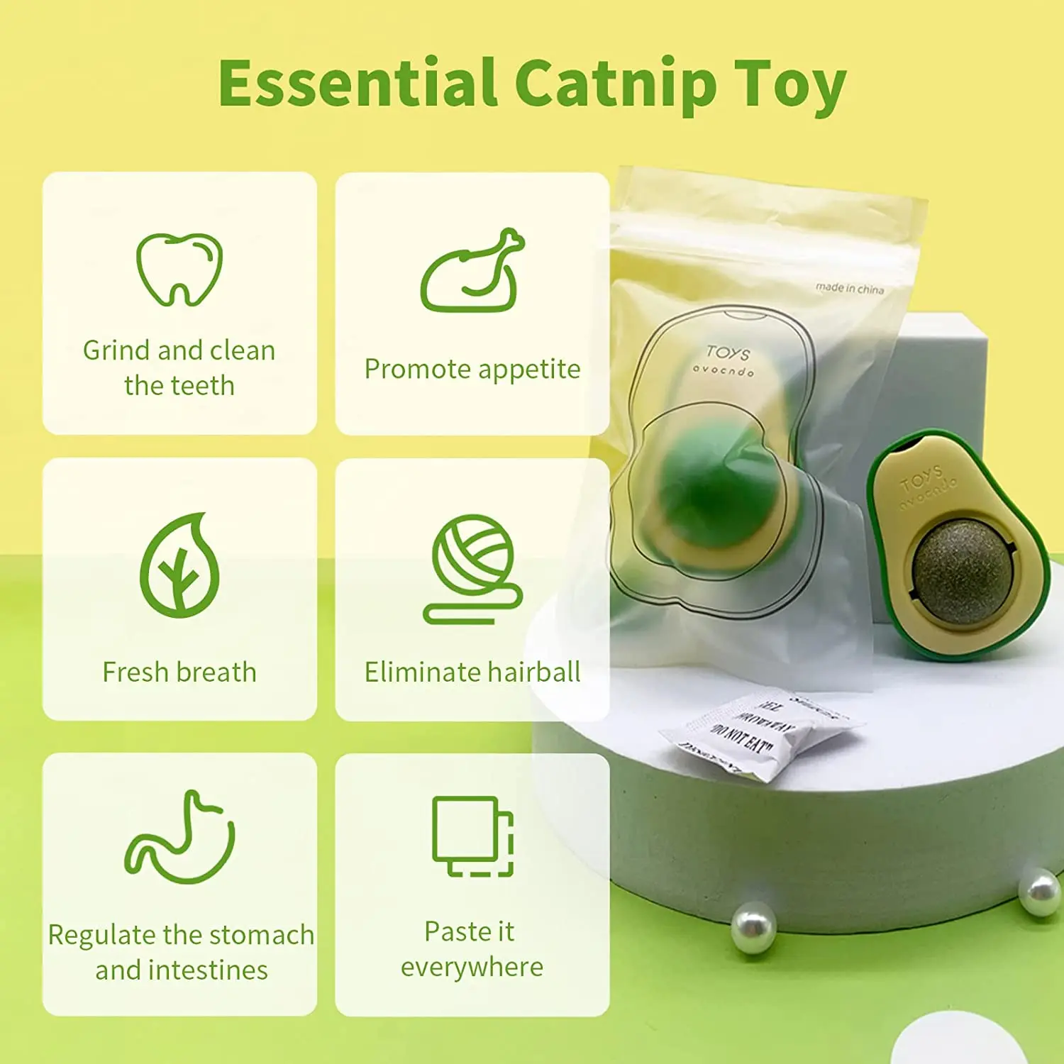 2022 New Arrival Pet Toy Rotated Fun Selfhey Catnip Play Cat Toy