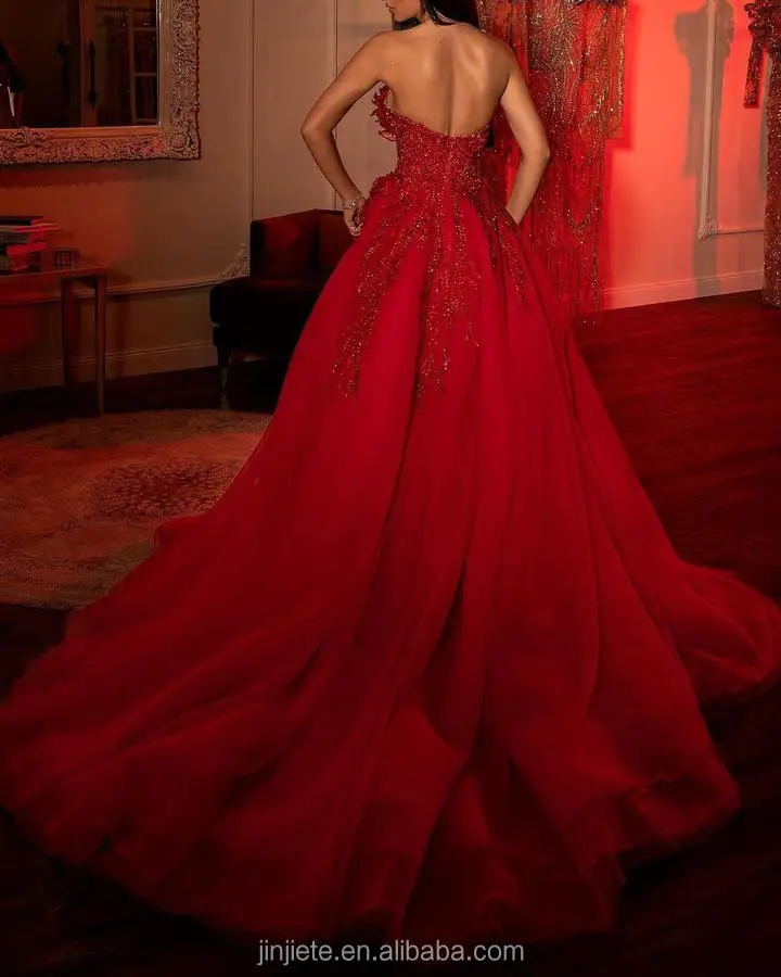 2022 Woman Birthday Red Sexy Dresses Sequins Split One Shouldered Veiled Formal Evening Dress For Women