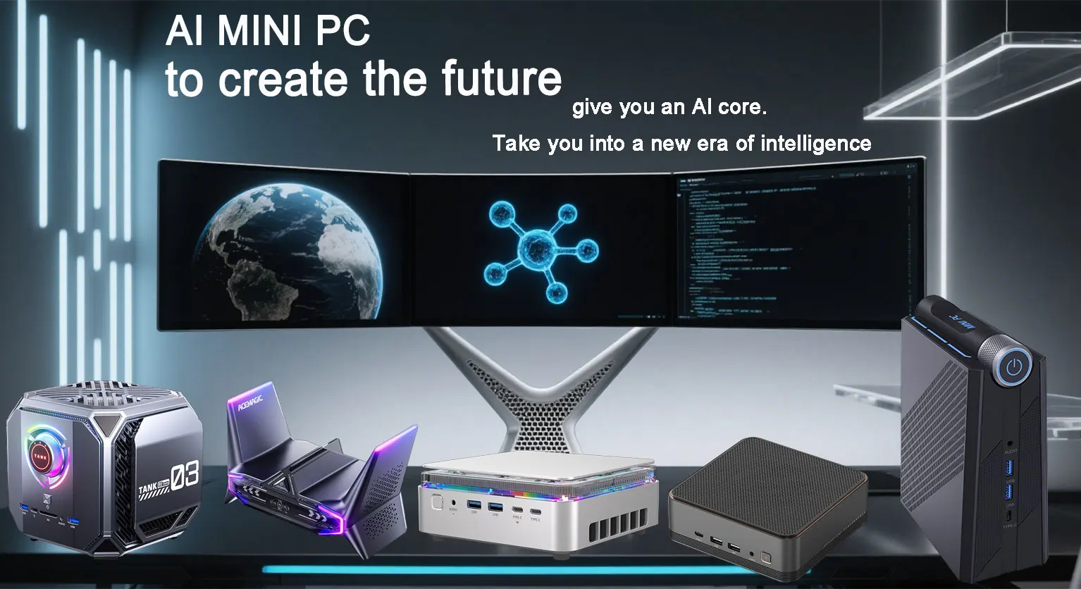 AI PC M1A Intel 12TH Generation Intel Core I9 12900H Gaming Mini Pc ...