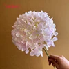 #3 hortensias de cabeza grande de color rosa claro - 18 cm
