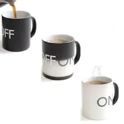 Сублимационная меняющая цвет керамическая чашка Волшебная керамическая кофейная кружка с логотипом