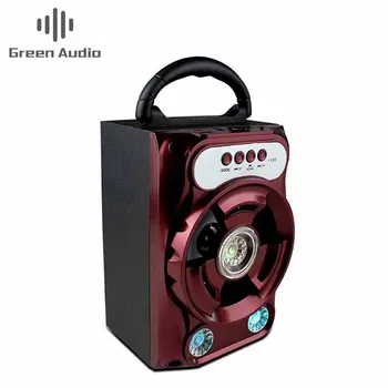 GAS-B16ワイヤレスBTスピーカーカラフルLEDライト屋外ポータブル