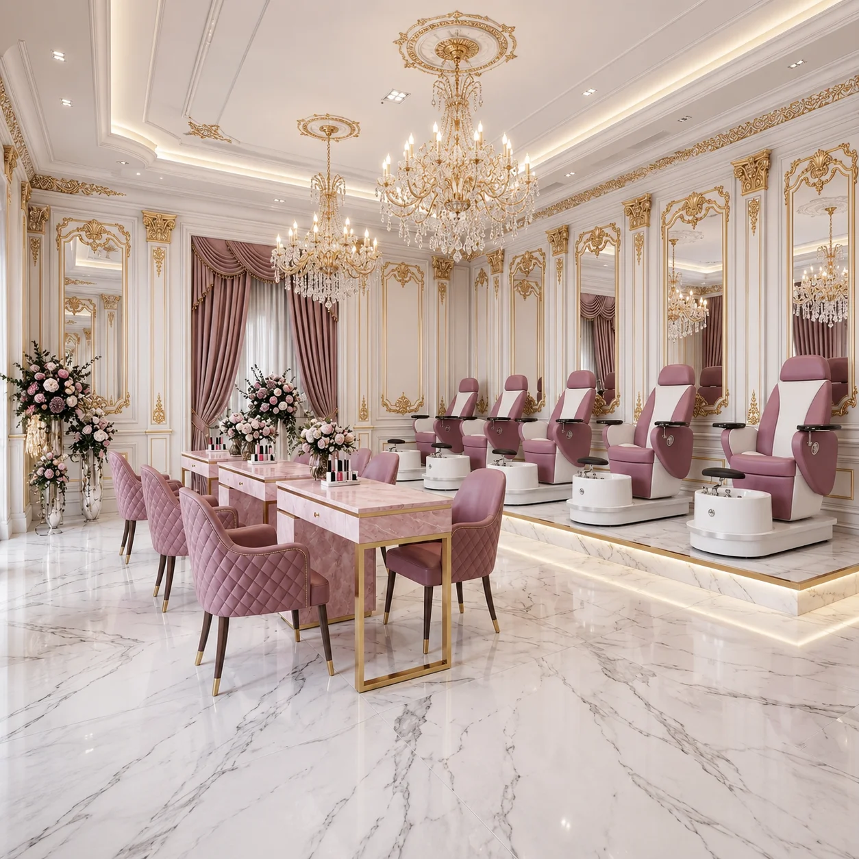 Wholesale Modern Beauty Nail Salon - Luxury Pedicure Chairs