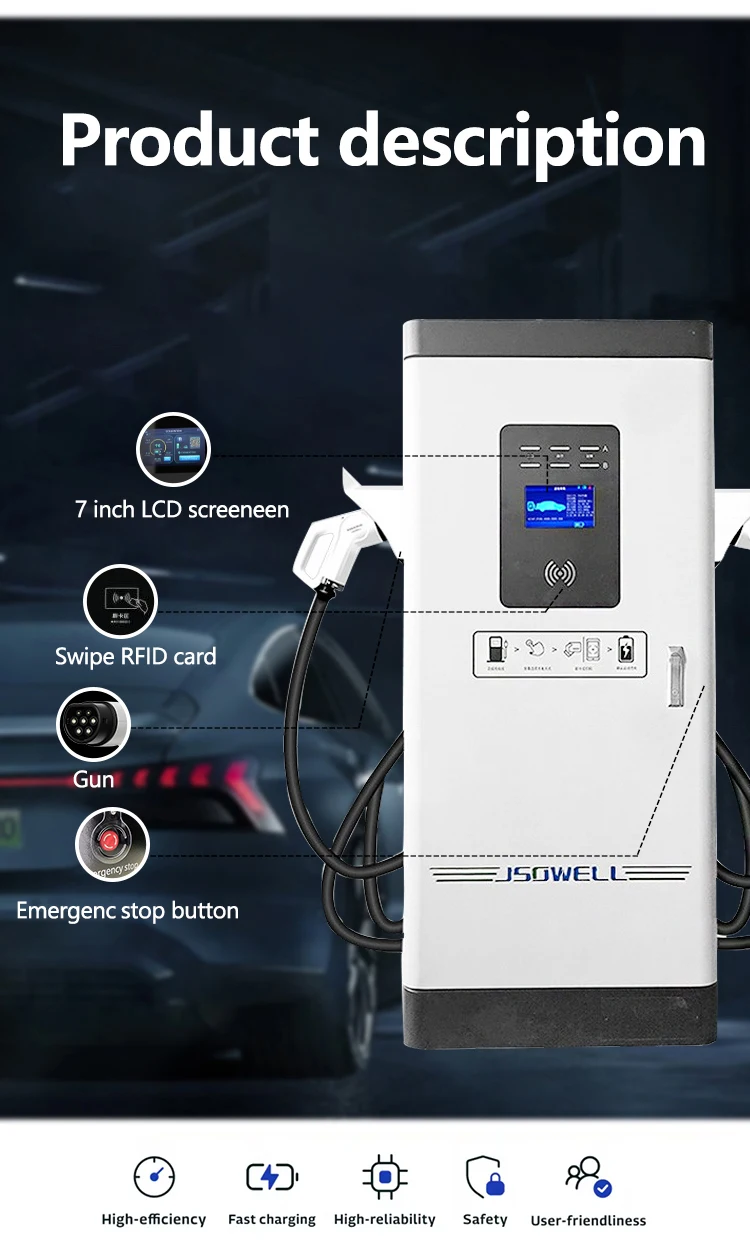 Commercial Complete Set APP WIFI Remote Control 60-240kw DC Electric Vehicle Charging Station details