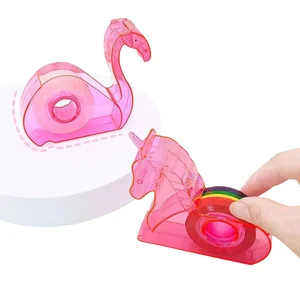 Custom Desktop Tape Dispenser for Students Unicorn Tape Machine for Ledger Use School Supply Stationery Set Stationery Tape