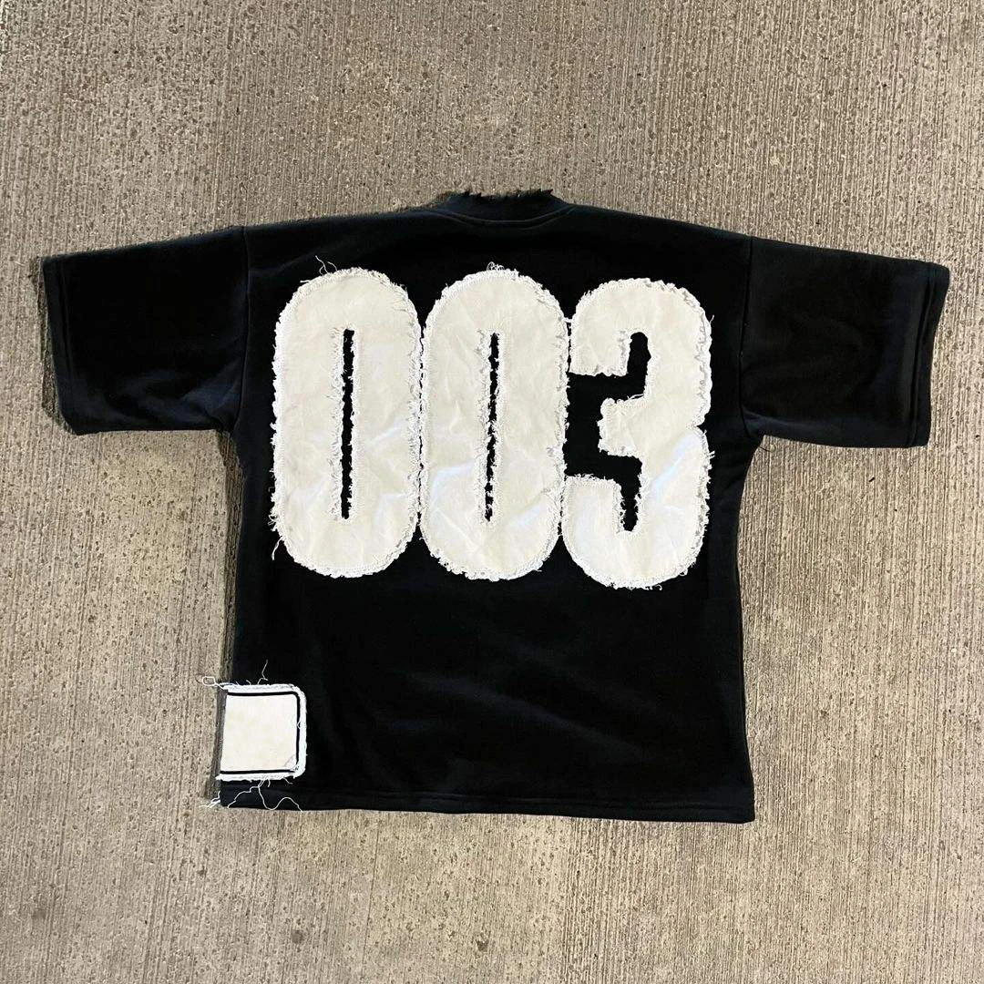 Custom Boxy Cropped Acid Wash Distressed Embroidery Applique Patch Sun Faded Vintage T-shirt for Men