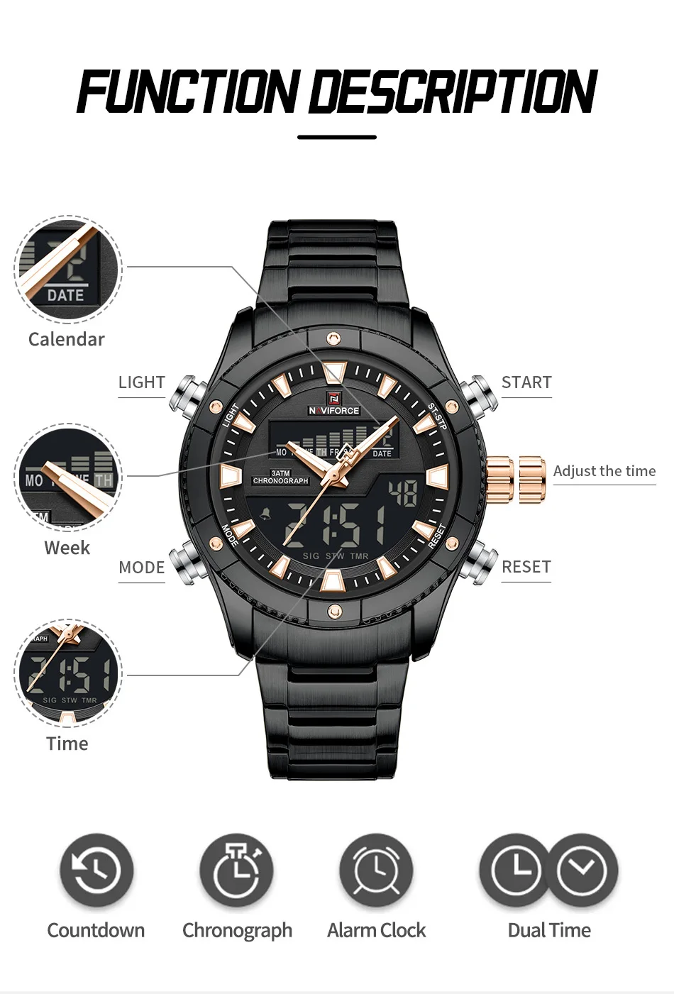 Naviforce NF9259 Men’s Watch 3