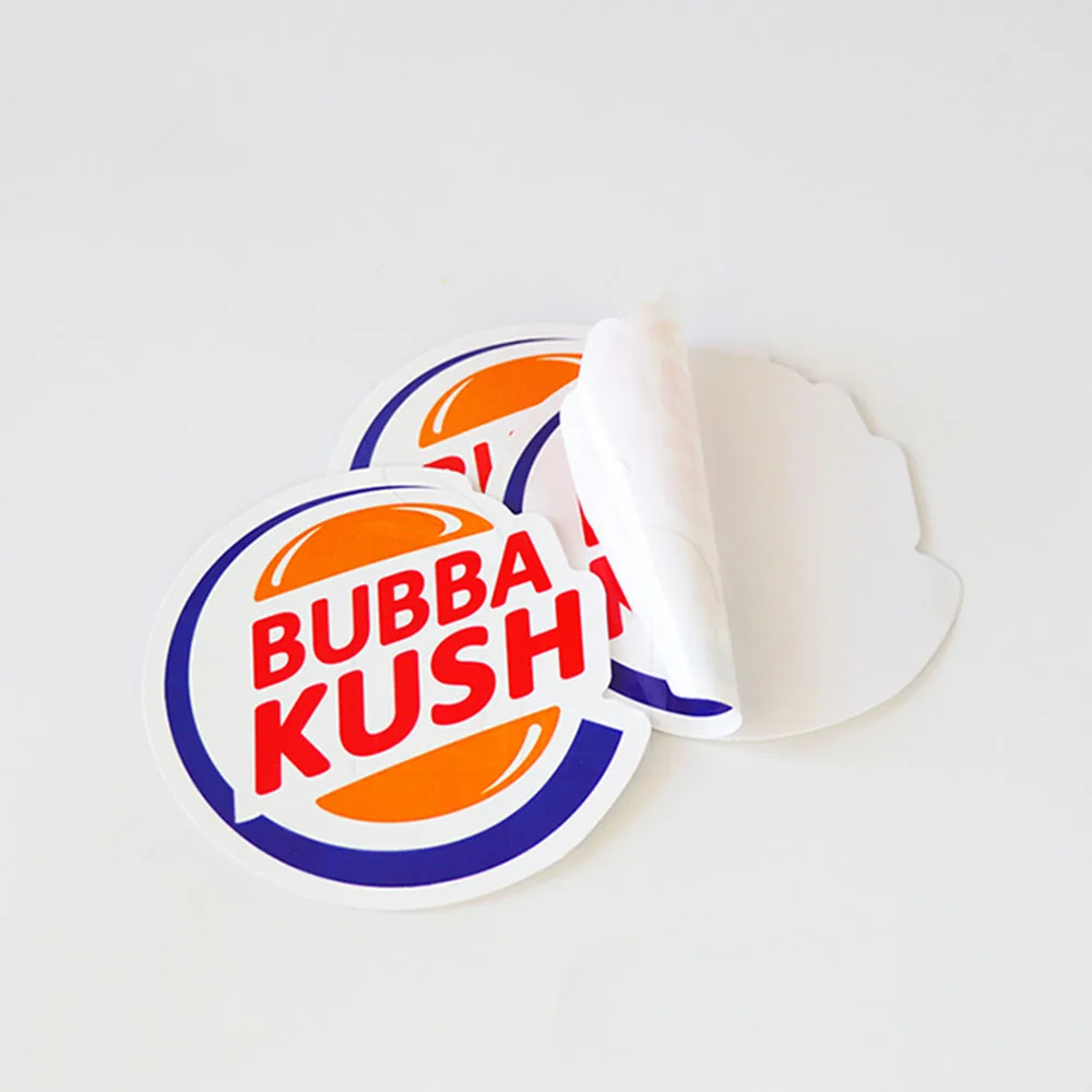 Uv Resistant Advertising Use Self Adhesive Die Cut Logo White Vinyl