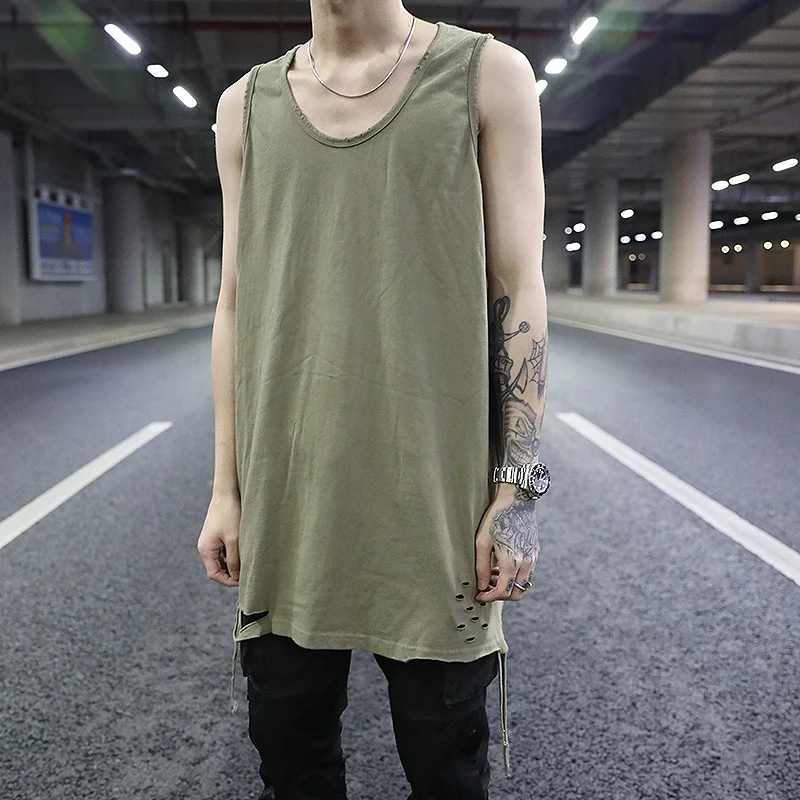 Billy ged Paradoks tunnel Wholesale tshirt custom men streetwear stock dropshipping oversized  distressed tank top From m.alibaba.com