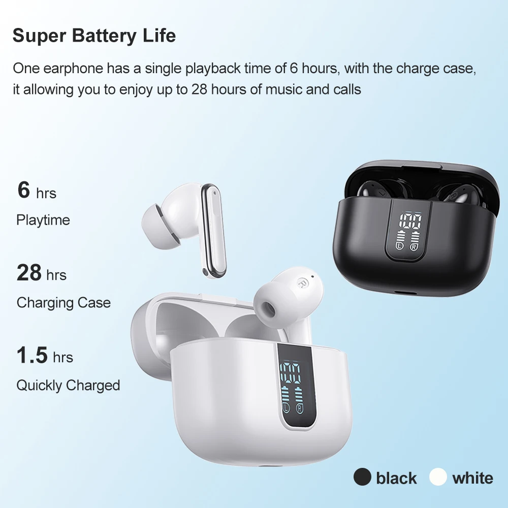 Precio bajo Audifonos Bluetooth 5,4 Auriculares inalámbricos ENC