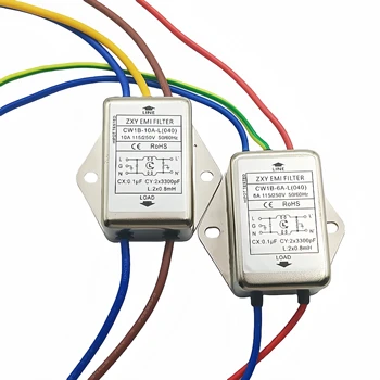 EMI Netzfilter Einphasen 10A Jadeshay Netzfilter Einphasenfilter EMI-Filter 10A, 125/250V – Elektromagnetische Interferenz Unterdrücken