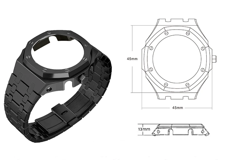 Casioak Ga2100 Mod Kit Gen 4 5 Metal Stainless Steel Case Band Modified