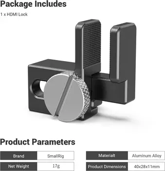 Smallrig Cable Clamp for Blackmagic Video Assist Monitor Cage G7/Gh4/Gh3 Cage Bmmcc Cage -1693 product image