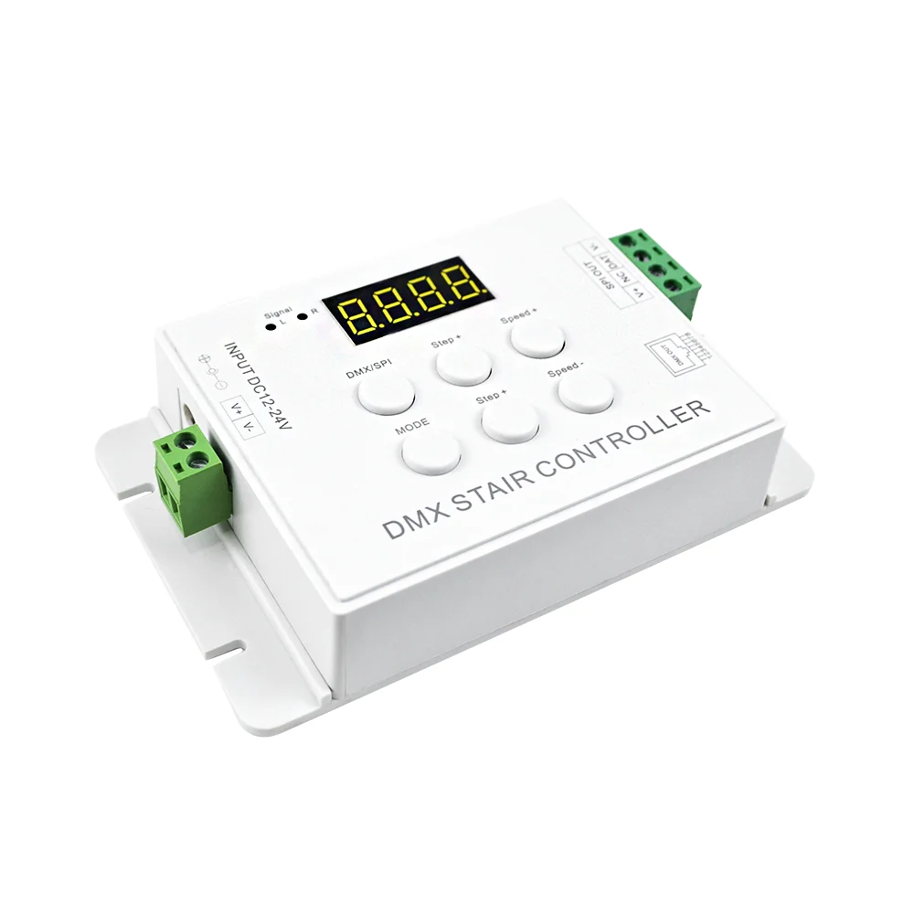 Rubber Shell Staircase Light Controller Led Dmx Spi Motion Sensor Dc1224v Light Automatic Step